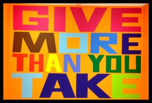 Give More Than You Take